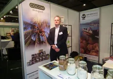 Pieter Veldman van MEM Benelux. Bij MEM Benelux is onder meer biologische kokos van COCOMI verkrijgbaar.