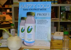 Het nieuwe drankje van Happy Coco, rauwe kokos