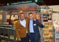 Olaf Peters en Bas Berenschot van Bickery vertegenwoordigden Landgoed de Olmenhorst