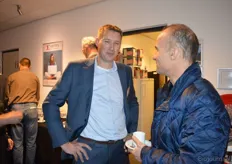 Barry Raadschelders van Nautilus met Maarten Brouwer van Yellow Chips BV (ook gevestigd in Emmeloord).