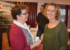 Marrianne Brouwer (werkt bij bio-kasteler Ruud van Schie) en Ellen Mertens, bestuurslid van Nautilus.