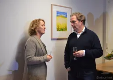 Ellen Mertens (bestuurslid van Nautilus) in gesprek met Vincent Sturkenboom.