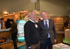 Theo van der Plas (Van der Plas Sprouts) met Koos Bakker van Estafette Odin.