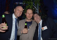 Ard van Gaalen van Biostee tussen Gerard de Pee en Robbert Blok van Green Organics.