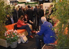 In het paviljoen waren diverse zitjes gecreëerd.