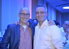 Ruben Bringsken van Baltussen Konservenfabriek met Jan Groen van Green Organics.