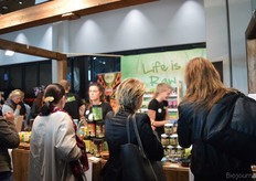 Bezoekers konden ook meer informatie inwinnen over de 'Rauw Proteïnepoeders' van Lifefood.