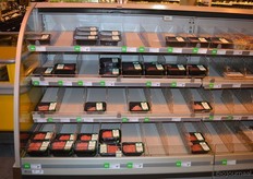 In deze koeling ligt al het biologische vlees dat bij Jumbo verkrijgbaar is.