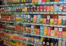 Vele soorten biologische thee.