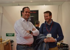 Stephan Blommendaal (Udea) en Tom Wiegmans (Tradin Organic Agriculture) brachten een bezoek aan de beurs.
