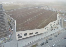 De Malmömässan van bovenaf gezien.