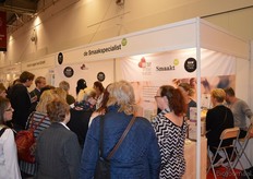 Er viel veel te proeven bij de Smaakspecialist, daar maakten de bezoekers regelmatig dankbaar gebruik van.