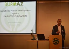 Arend Zeelenberg van Buro AZ nam als eerste het woord. Hij besprak de internationale marktontwikkelingen.