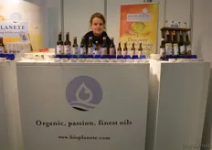 Diana Scheissing stond met de producten van Bio Planeté.