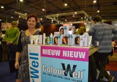 Erna van Zutphen van ColourWell met natuurlijke haarverzorgingsproducten was ook op het Ondernemersplein te vinden.