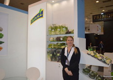 De stand van Kernel toont veel biologische boerenkool. Volgens Linda Jaern een product waar steeds meer vraag naar komt zowel in de horeca als in de retail.