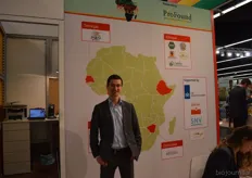 Kasper Kerver van ProFound BV Advisers in Development. Zij gaven ondernemers uit vier Afrikaanse landen de kans om hun producten aan het internationale publiek te tonen.