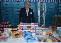 Thijs Schuurman liet proeven van de lactosevrije en glutenvrije chocoladeproducten van Bonvita.