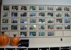 De 'Wall of Fame' met jubilarissen.