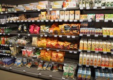 De biologische snackafdeling.