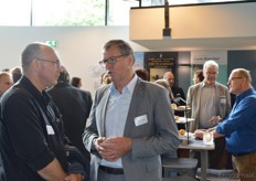 Peter Lamet (BD-Totaal) in gesprek met Jan Zomerdijk, afzwaaiend voorzitter van VBP.