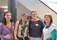 Madelon van Binsbergen (Organic Flavour Company B.V.), Bianca Boons - Hagenvoort (Green Organics), Janneke Vredeveld - ter Voert (BioCore BV) en Geertje Schlaman (Biologisch Netwerk).