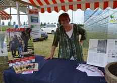 Bij Annemieke Praamstra kon men terecht voor meer informatie over het vakblad Ekoland.