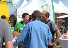 Links Marijn van Dongen (Agrifirm).