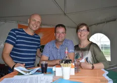 Een deel van het team van Green Organics: Gerard de Pee, Olaf Borgers en Bianca Boons-Hagenvoort.