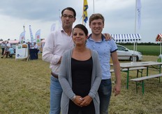 Robbert Blok, Geert Peek en Màry Antonious van Green Organics.