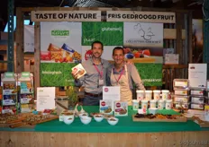 Emile Derksen van Taste of Nature met Hans Apontoweil van Fris Gedroogd Fruit.