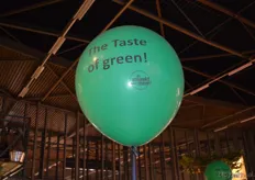 De ballon waaraan alle deelnemers van de 'Taste of Green Route' te herkennen zijn.