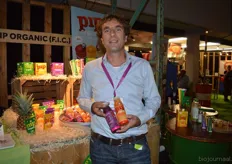 Marc de Visser vertegenwoordigt het Britse merk 'PIP organic' in de Benelux.