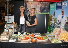 Bij Ellen van Stralen en Jessie Loogman van Marc. Foods / AC Loogman kon je terecht voor zilte aardappelen en groenten