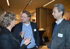 V.l.n.r.: Miriam van Bree (Bionext); Michiel Wagener (Triodos Bank) & Thomas Schara (Triodos Bank)