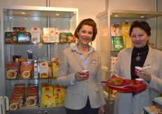 Barbara Jentschura & Erika Kaiser van het Duitse bedrijf Jentschura International GmbH. Het bedrijf biedt een ruim aanbod biologische levensmiddelen.