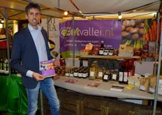 Het E-Commerce plein telde 5 deelnemers. Ook Eetvallei was van de partij. Vincent Mosch heeft een webshop met streekproducten uit de Gelderse vallei.