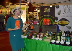 Jolanda Groot van Ecuador's Fine Taste stond met biologische confituren, koffie, olijfolie, avocado producten en gepofte quinoa.