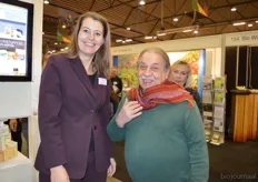 Joyce Weerman van Natudis met Jan Schrijver.
