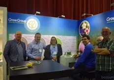 Arjan Sonneveld, Ted Waalburg, Nicoline Waalburg, Robertjan Huijbrechts en Simon van Zanten van Grow Bioplant.