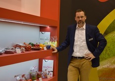 Maarten Verhaegen van het Belgische BelOrta. Zetten in op een zo breed mogelijk gamma biologisch, naast het assortiment conventionele groenten. Merken veel groei in vruchtgroenten.