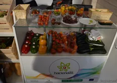 Het Spaanse HaciendasBio toont Demeter paprika, komkommer, aubergines, courgettes en tomaten.