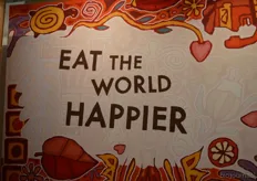 Laetitia vertelde ook dat de 'look' van Lovechock vernieuwd zal worden, het statement 'Happiness inside' zal onder meer vervangen worden voor 'Eat the world happier'.