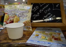 FZ Organic Food presenteerde ook deze Hummus Chips van het merk Trafo. Deze chips is er in drie varianten: Paprika, zeezout en roosmarijn.