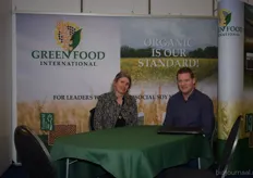 Terese Pelgrim en Martijn van de Kraats van Greenfood International. Zijn actief in sojaproducten.