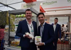 Peter Schouten en Niels Nieuwesteeg van Schouten. Het familiebedrijf heeft een biologische lijn met tofu-producten.