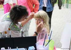 Schminken op Ekoboerderij Arink.