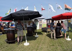 Parasollen voor de nodige verkoeling.