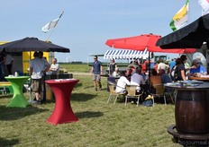 Even uitrusten met een drankje erbij.