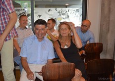 José en Charlotte Belgerette van Solandes Wines verzorgden de bedankjes voor de sprekers.
